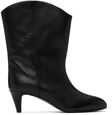 Tøj BY FAR BY FAR Osage Leather Ankle Boots Sort | MWFBO067CL013BK001PL, 0