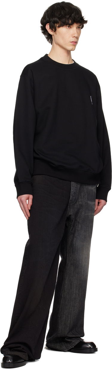 Sweatshirt WOOYOUNGMI WOOYOUNGMI Back Logo Sweatshirt Sort | W251TS27, 3