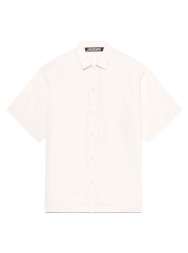 Skjorte Jacquemus La Chemise Moisson Draped Off White Lyserød | 215SH009-1006 110