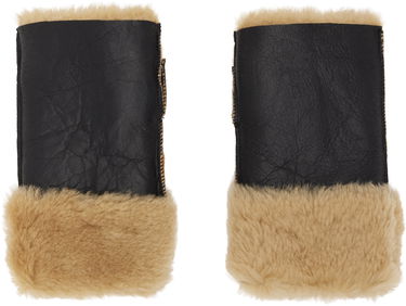 Handsker OUR LEGACY Our Legacy Blizzard Shearling Gloves Sort | A4258BNS, 0