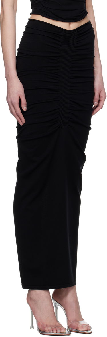 Nederdel Alexander Wang Alexander Wang Ruched Maxi Skirt Sort | 1KC1255095, 1