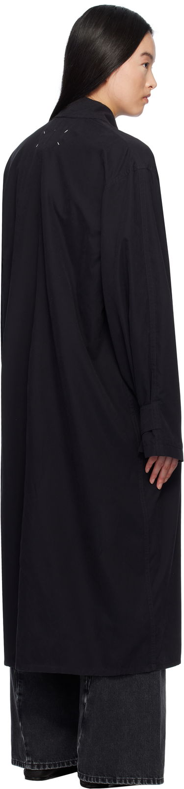 Frakker Maison Margiela Black Peached Trench Coat Sort | S51AH0184 M35137, 2