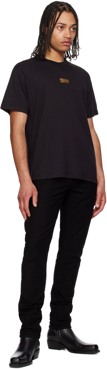 T-shirt Versace Versace Jeans Couture Logo T-Shirt Sort | E78GAHT08_ECJ00T, 3