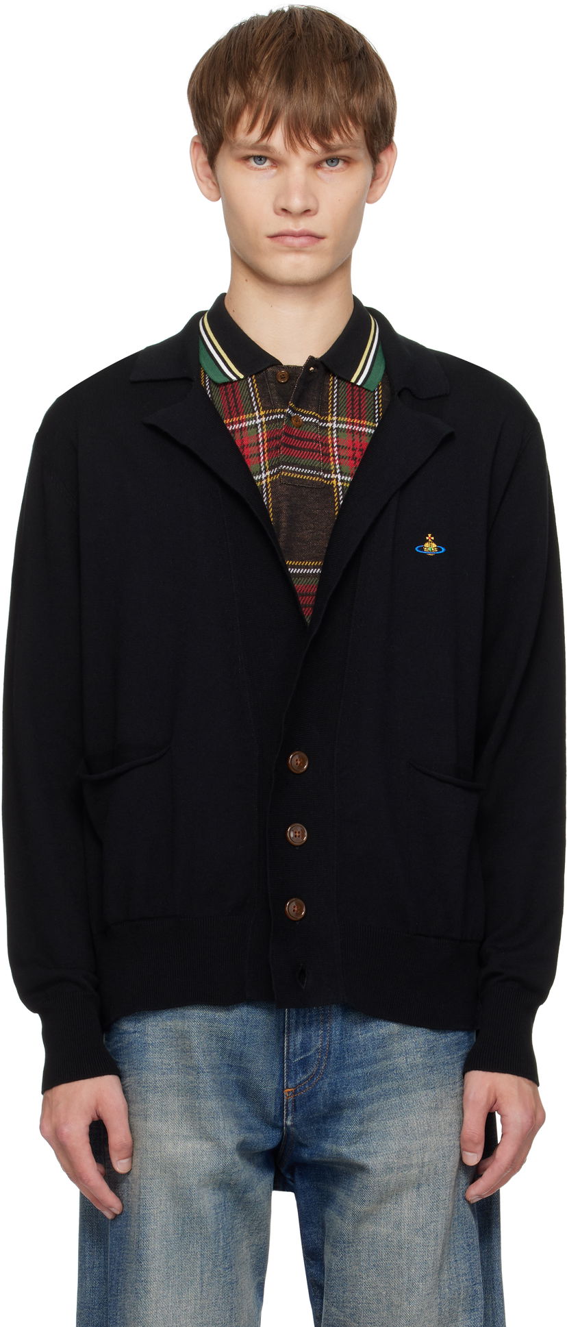Sweater Vivienne Westwood Vivienne Westwood Samuel Cardigan Sort | 2701002M-Y001V-