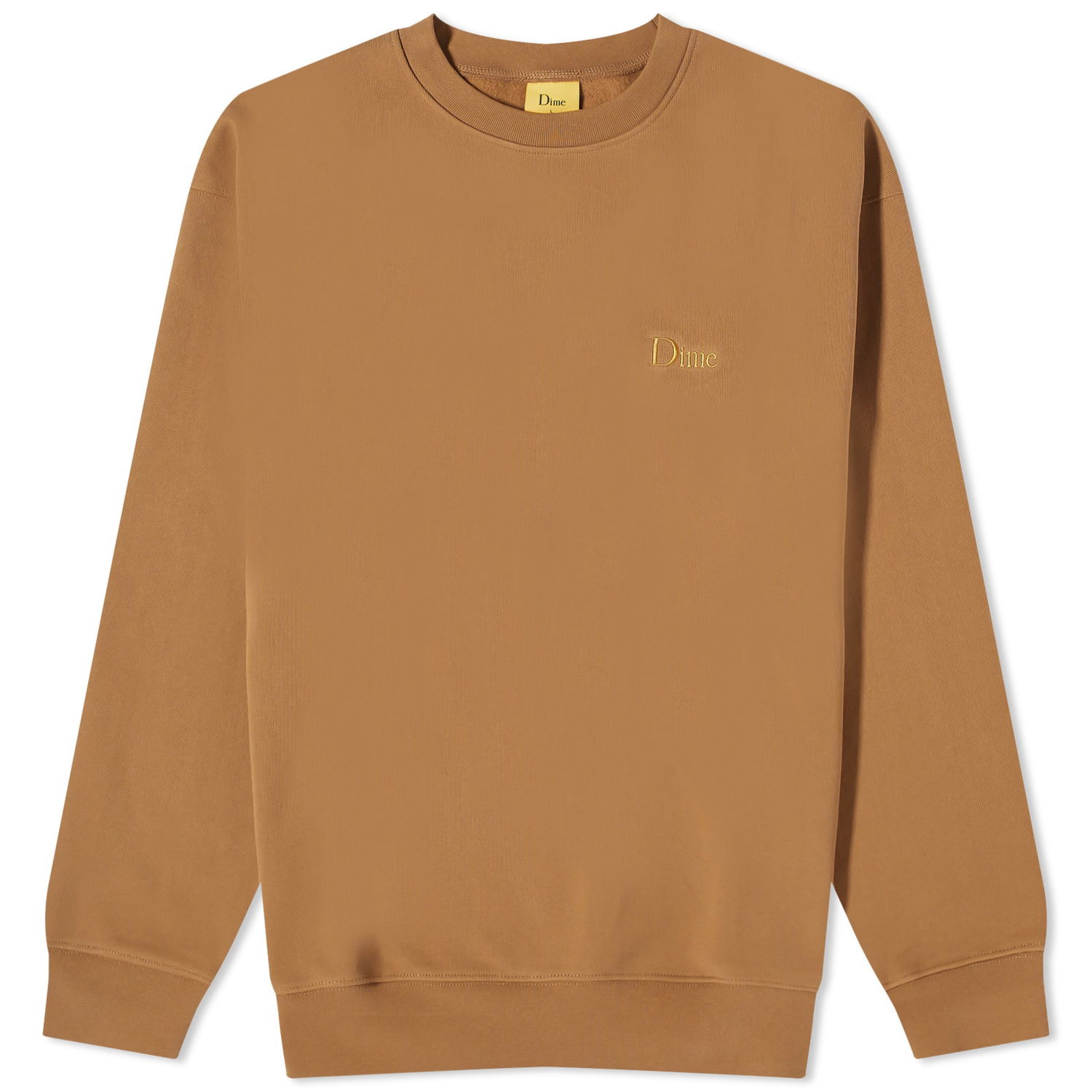 Sweatshirt Dime Classic Small Logo Crew Sweat Brun | DIME23D1F18-CAP, 0