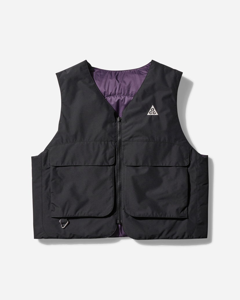 Vest Nike ACG ACG Skull Peak PrimaLoft Reversible Vest Black / Dark Raisin Sort | FV8694-010