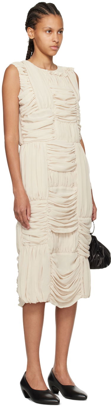 Kjole Comme des Garçons Comme des Garçons Ruched Midi Dress Sort | RM-O012-051, 4