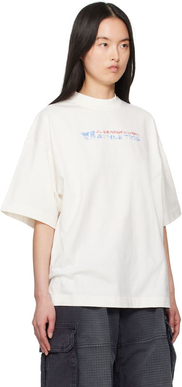 T-shirt Alexander Wang Alexander Wang Logo-Print T-Shirt Hvid | UCC2251835, 1