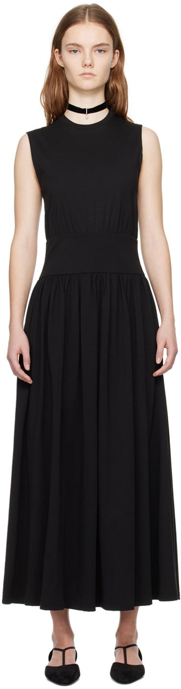 Kjole TOTEME Sleeveless Midi Dress Sort | 242-WRD1783-FB0093