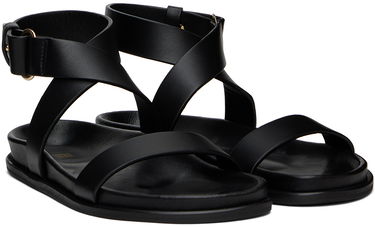 Sneakers og sko TOTEME The Chunky Leather Sandals Sort | 243-WAS2047-LE0035, 3