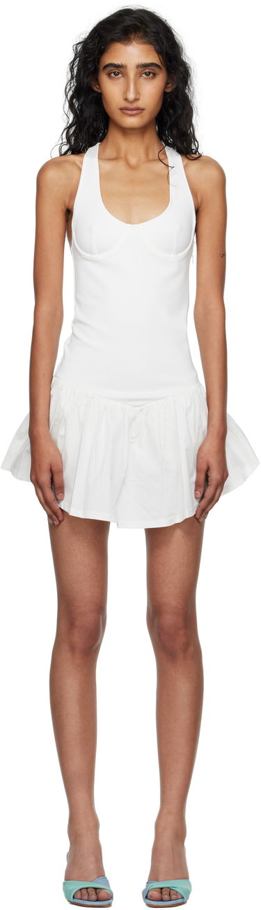 Kjole Miaou Miaou Alice Mini Dress Hvid | 5065PONWHT, 0