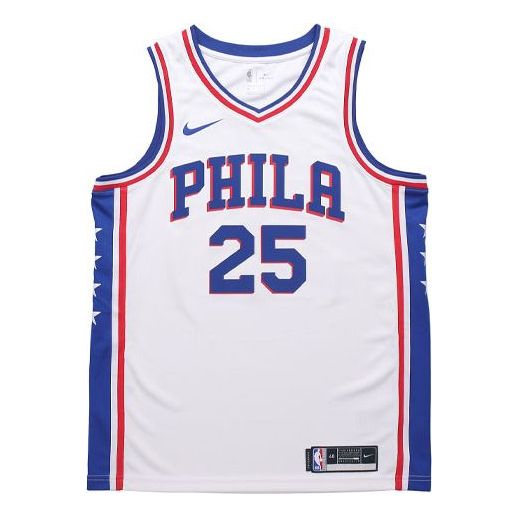 Jersey Nike Philadelphia 76ers Simmons Fan Edition Basketball Jersey Hvid | CW3605-105