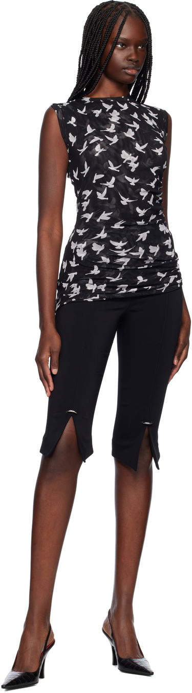 Tanktop Stella McCartney Stella McCartney Mesh Flying Bird Top Sort | 6J03113SPZ89, 3