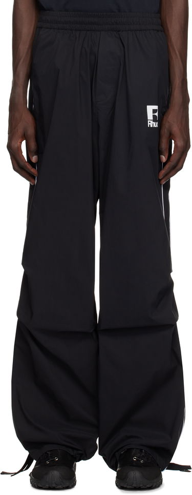 Joggingbukser Rhude Rhude Piping Parachute Track Pants Sort | RHPS25PA02005, 0