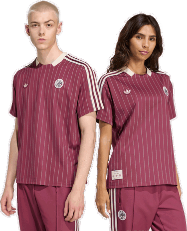 Jersey adidas Performance Ajax Amsterdam Terrace Icons Soccer Jersey Bourgogne | JM7348, 4