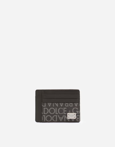 Tegnebog Dolce & Gabbana Coated Jacquard Card Holder Sort | BP3325AJ7058B969, 0