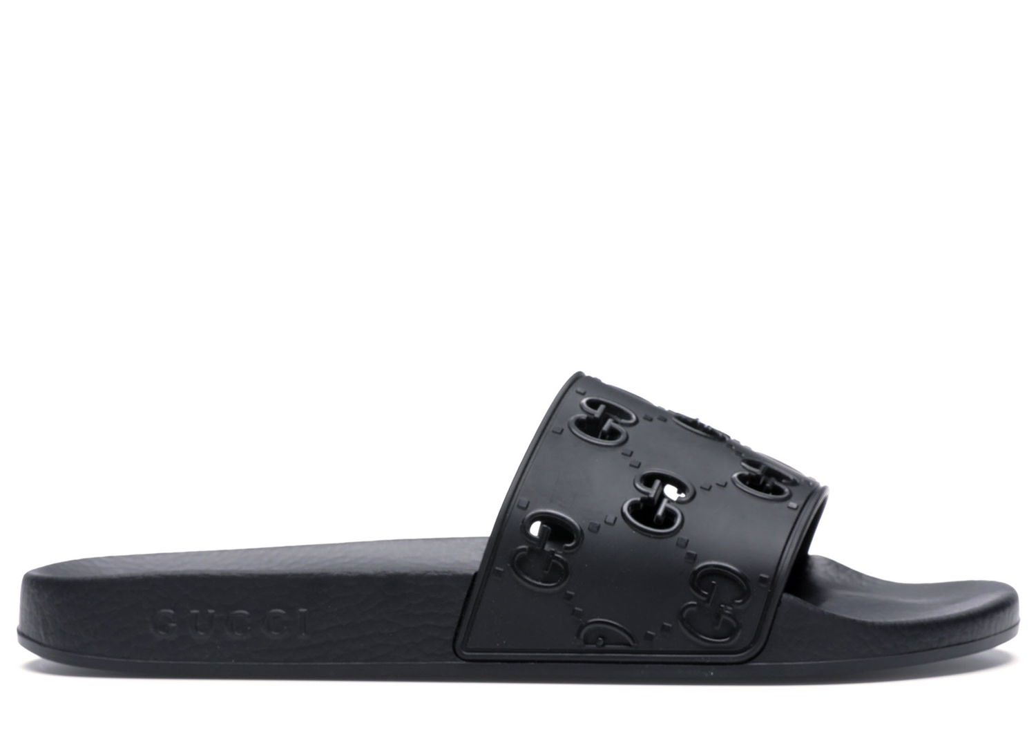 Sneakers og sko Gucci GG Slide Rubber 'Black' Sort | 575957 JDR00 1000, 0