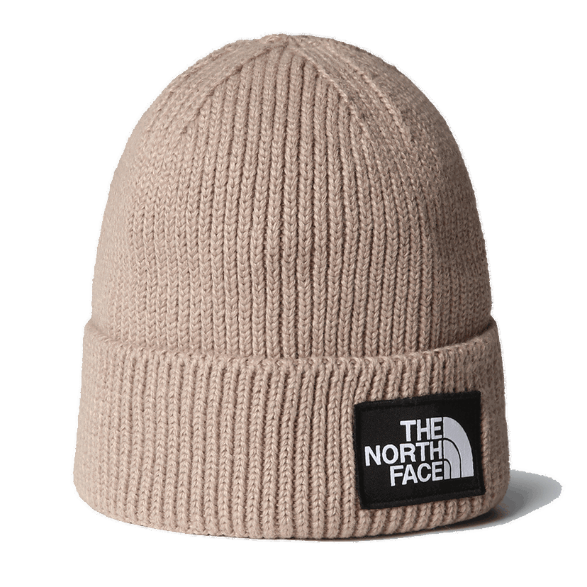 Beanie The North Face The North Face Palarie TNF Logo Box Cuffed Beanie Beige | NF0A8CHEBOX1