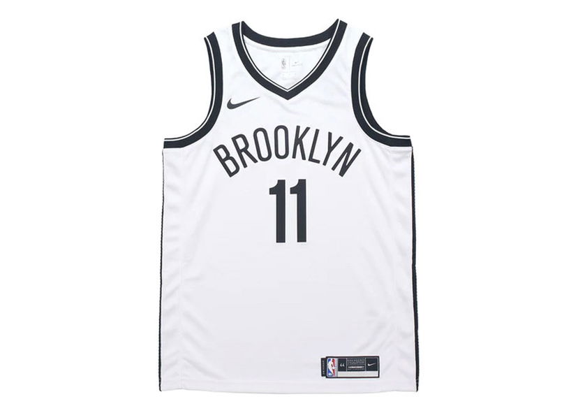 Jersey Nike NBA Brooklyn Nets Kyrie Irving 11 Fan Edition Jersey White Hvid | CW3584-105