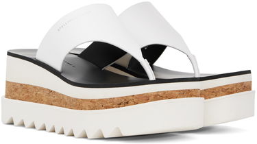 Sneakers og sko Stella McCartney Sneak-Elyse Platform Thong Sandals Hvid | 810362AP00P0, 3