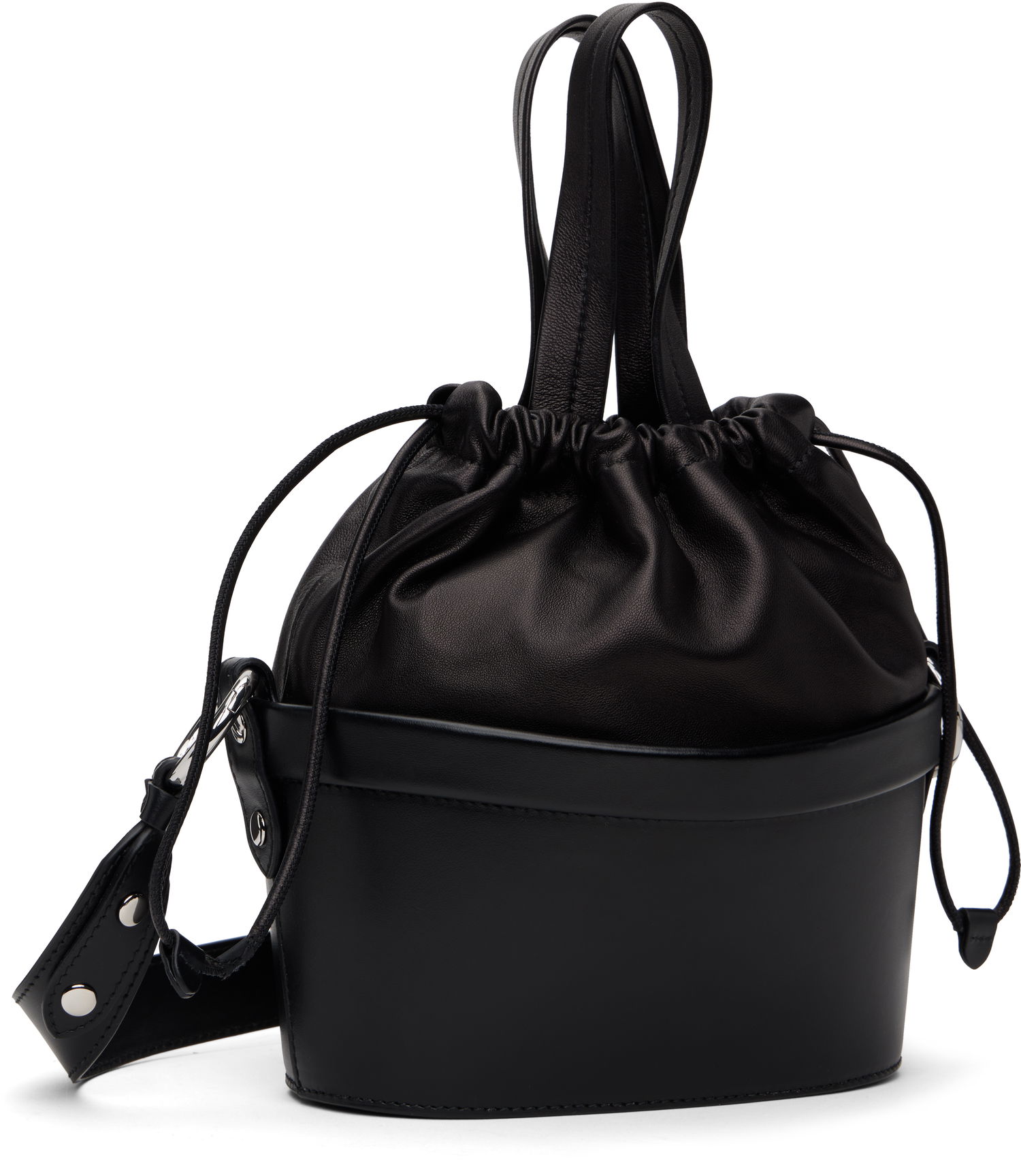 Håndtaske Maison Margiela Maison Margiela Fire Bucket Small Tote Bag Sort | SB1WD0030 P7267, 1