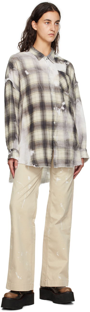 Bukser R13 R13 Jane Paint Splatter Trousers Beige | R13WR175-R258D, 3
