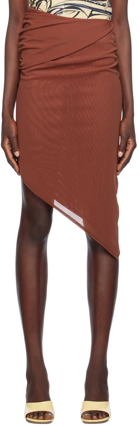 Nederdel Miaou Miaou Mona Asymmetrical Skirt Brun | 4040PM3SAB, 0