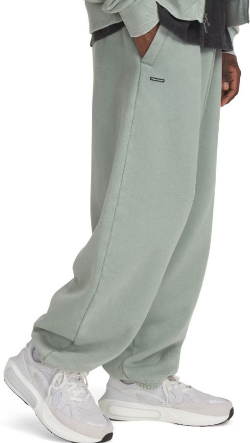 Joggingbukser Under Armour Icon HWT Flc Wash OS Pants Grøn | 1386554-348