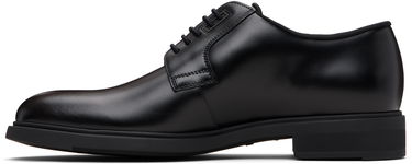 Skopleje BOSS Leather Derby Shoes with Piped Trims Sort | 50499719, 3