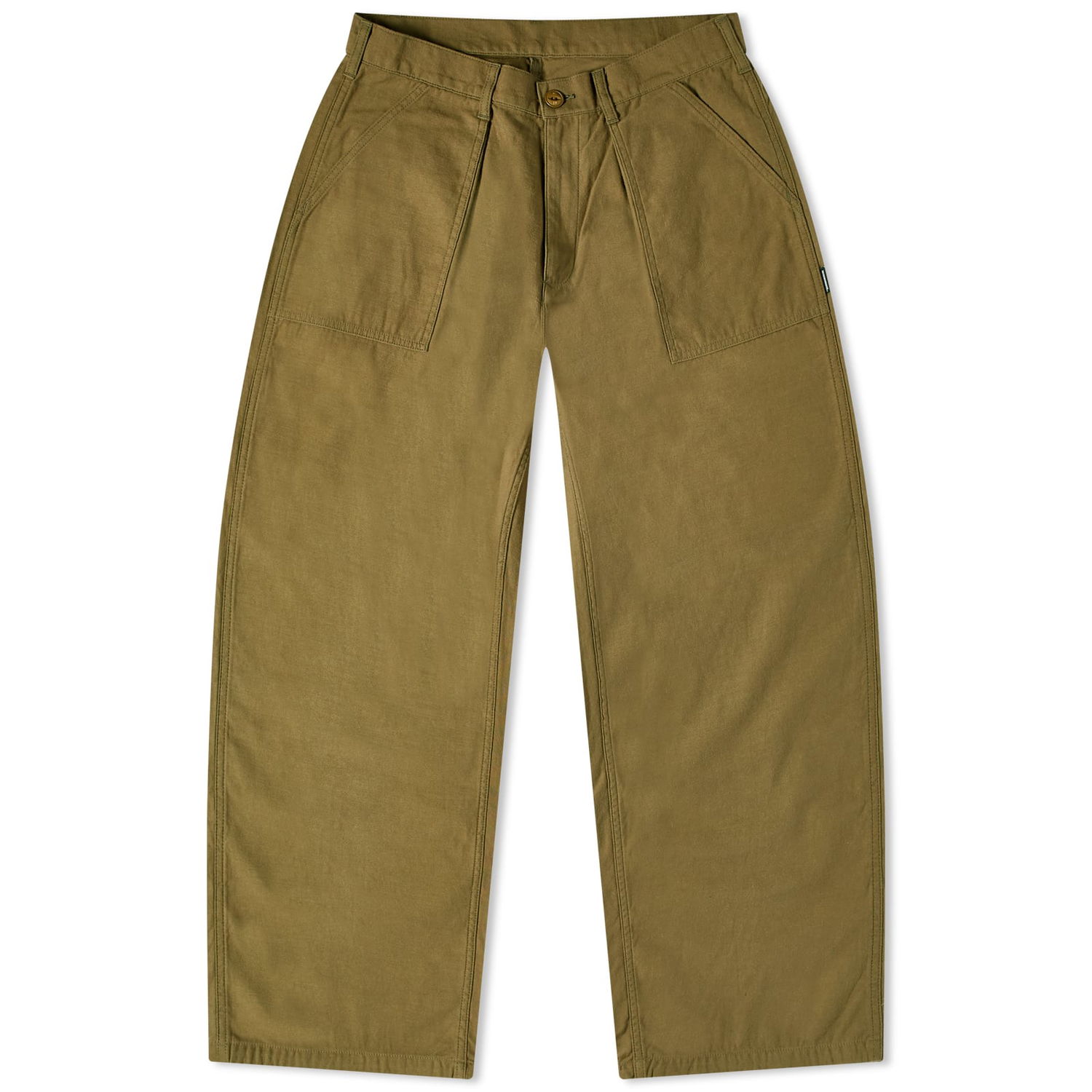 Bukser Neighborhood Wide Baker Trousers Grøn | 232AQNH-PTM01-OD, 0