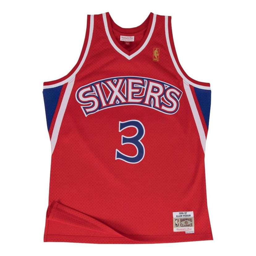 Jersey Mitchell & Ness Philadelphia 76ers 'Allen Iverson' Swingman Jersey Rød | AJY4CP19161-P76SCAR96AIV