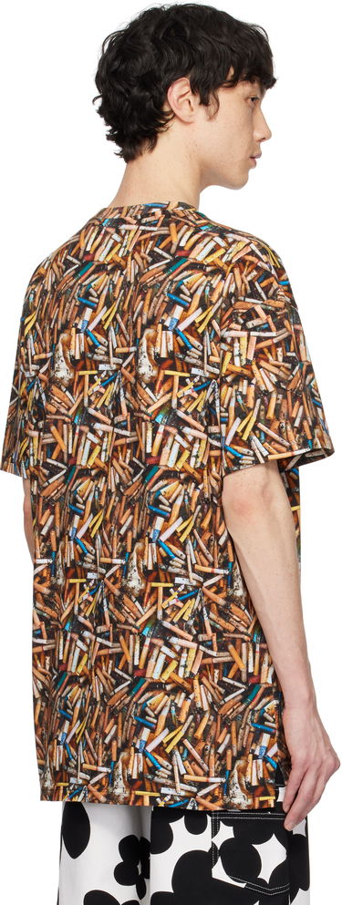 T-shirt Vivienne Westwood Vivienne Westwood Oversized Cigarette Butt Print T-Shirt Brun | 3G010018-J006E-AAA-, 2