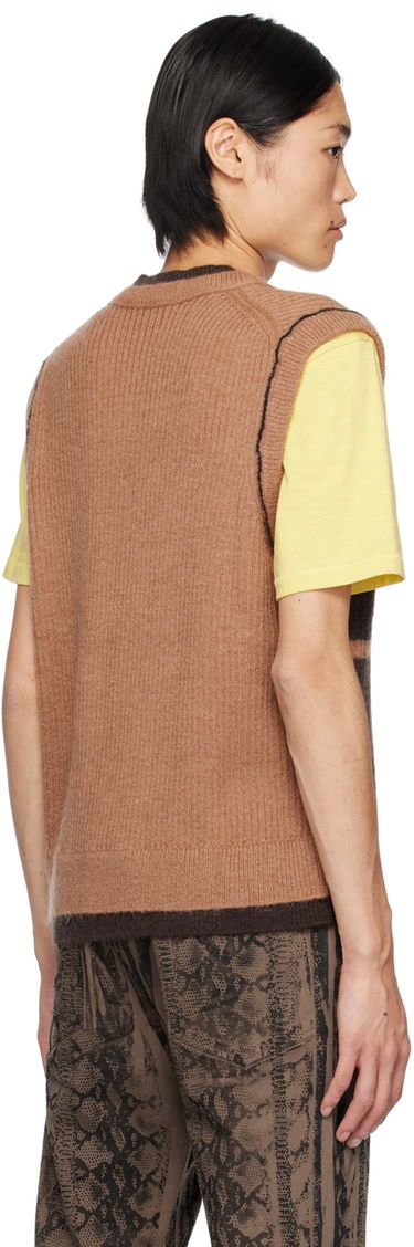 Sweater Paul Smith Paul Smith Commission Edition Striped Knit Vest Brun | M1R-306Y-L02195-64, 2