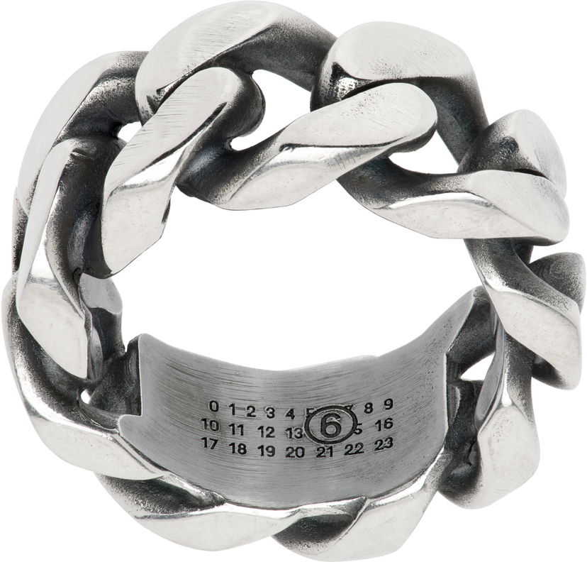 Ring Maison Margiela MM6 Maison Margiela Numeric Chain Ring Metalisk | SM6UQ0091 SV0310