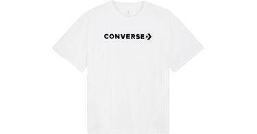T-shirt Converse Strip Wordmark Relaxed Hvid | 10024661-a01-102, 1