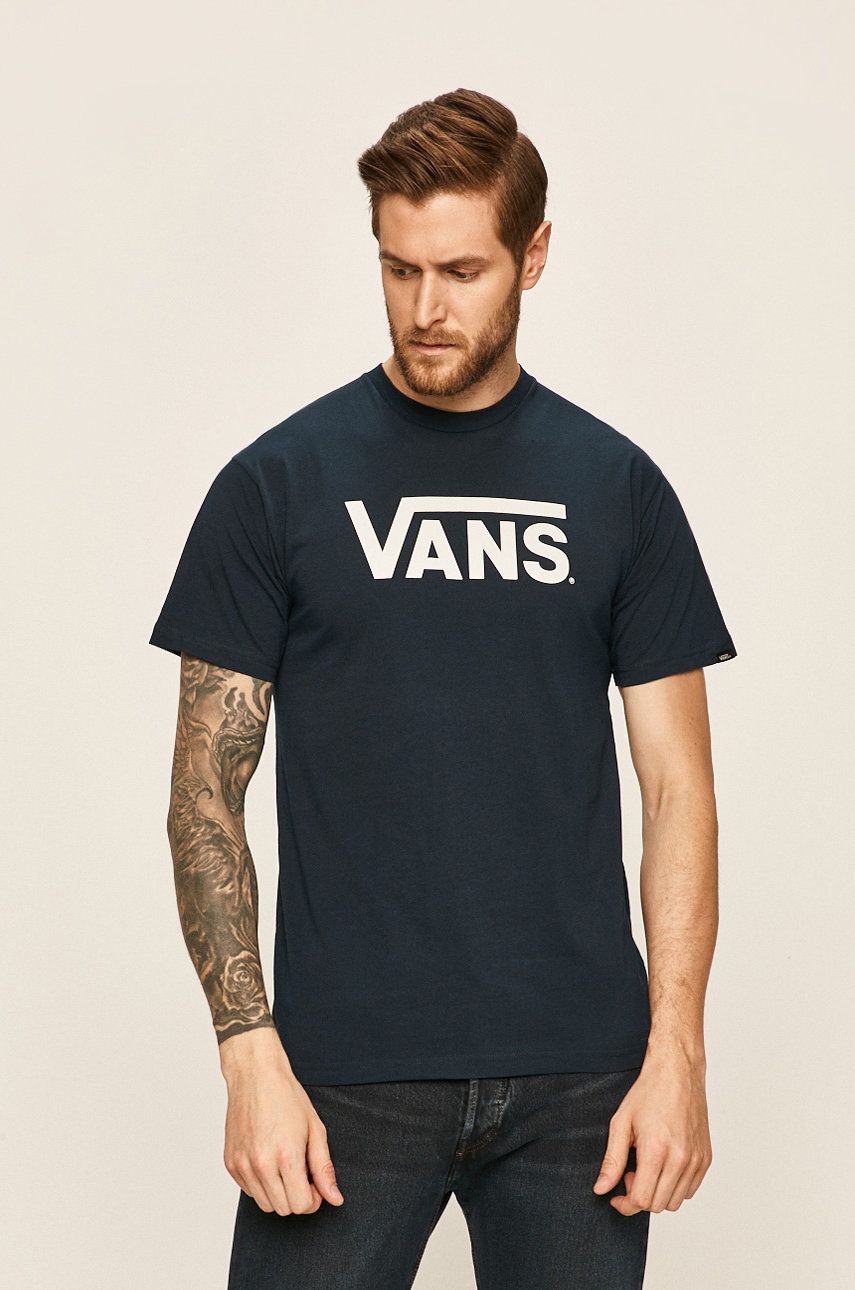 T-shirt Vans Logo Tee Mørkeblå | VGGGNAV, 0