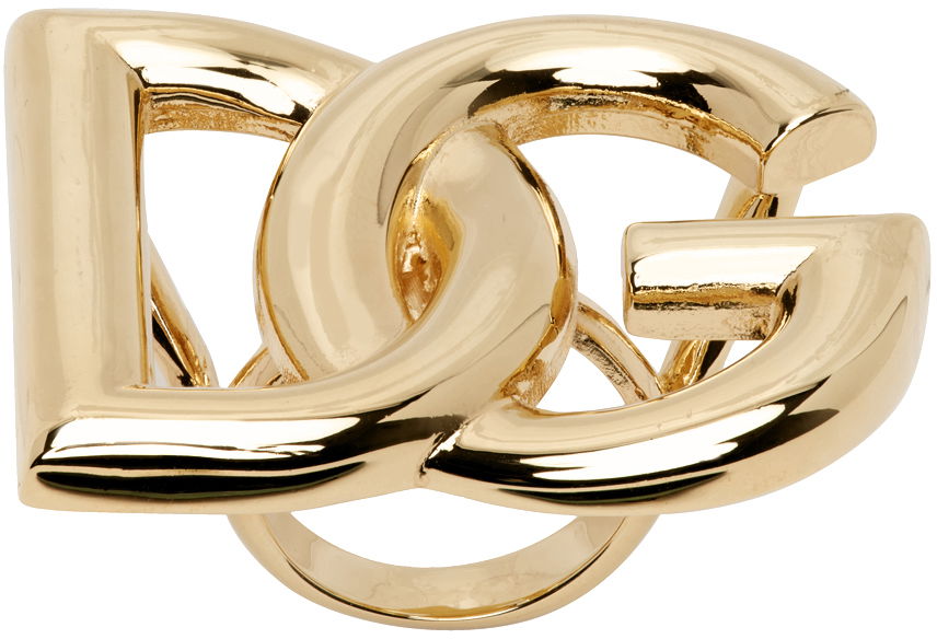 Ring Dolce & Gabbana Gold Logo Ring Metalisk | WRO6C1 W1111, 0