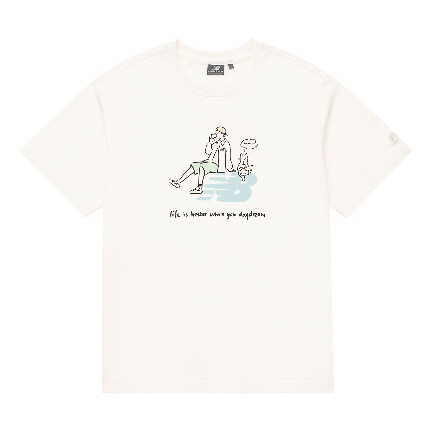 T-shirt New Balance Graphic T-Shirt PK Hvid | 5ED26011-IV, 0