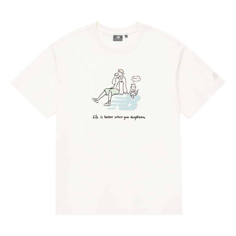 T-shirt New Balance Graphic T-Shirt PK Hvid | 5ED26011-IV
