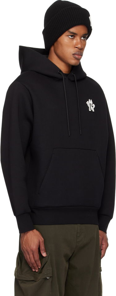 Sweatshirt Moncler Moncler Archivio Creativo Hoodie Sort | J20918G0004789AR3, 1