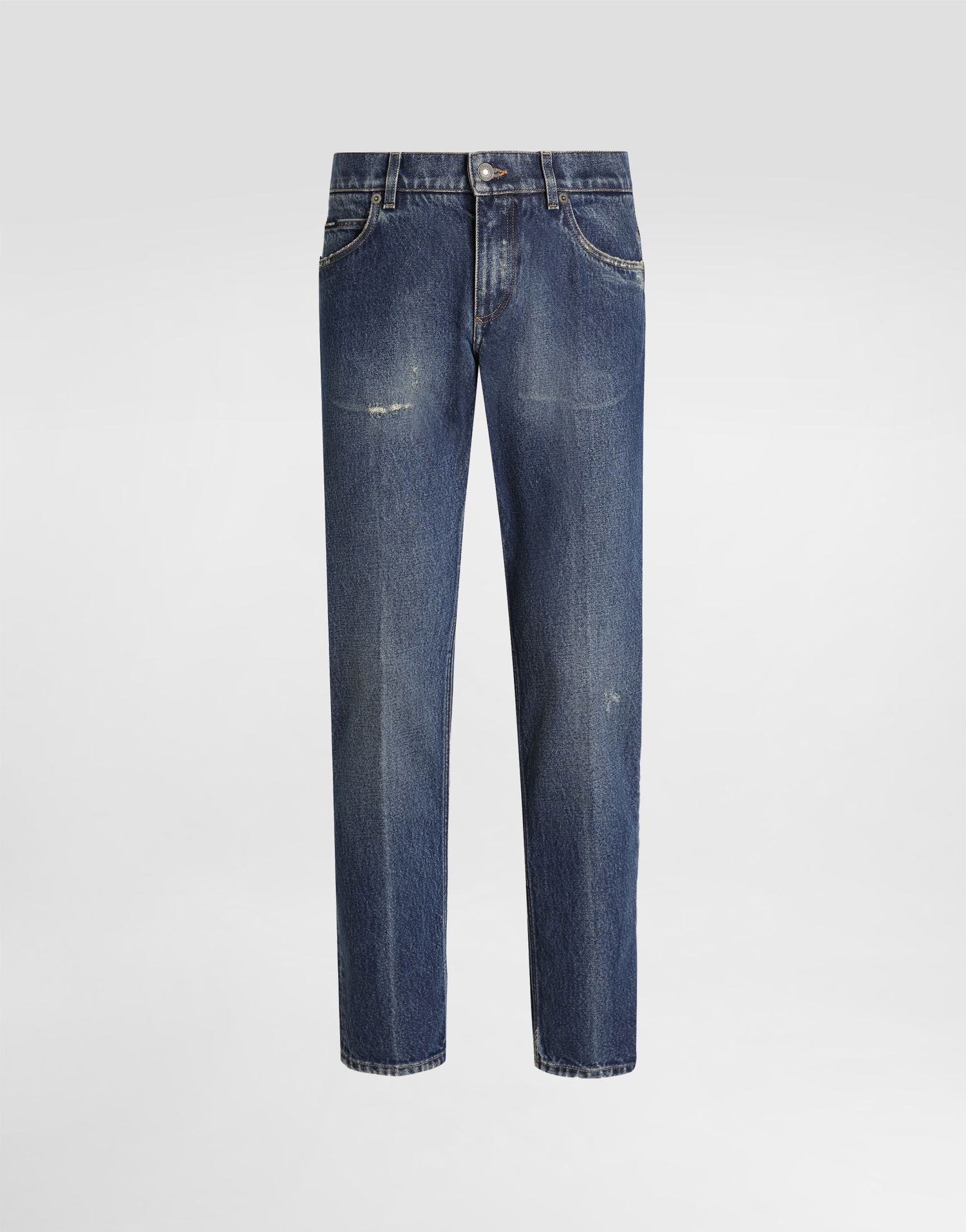 Jeans Dolce & Gabbana Dolce & Gabbana Regular Fit Cotton Jeans Blå | GYJCCDG8NJ8S9001, 0