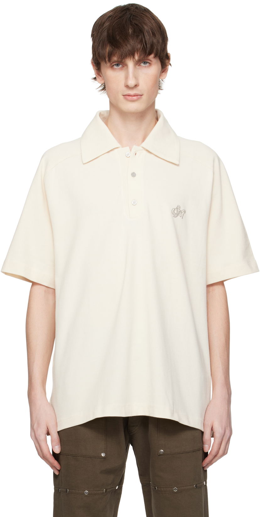 Polo skjorte Serapis Serapis Sailor Short Sleeve Polo Hvid | SS25_PT_3S