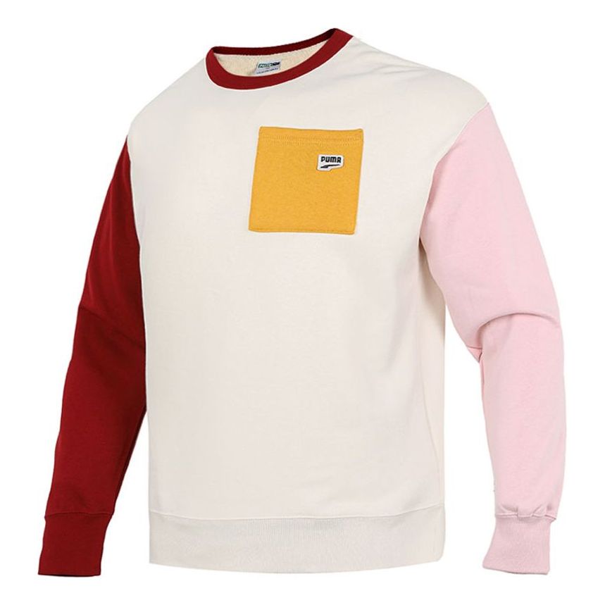 Sweater Puma Puma Colorblock Pocket Crewneck Sweatshirt Flerfarvet | 533036-73, 0