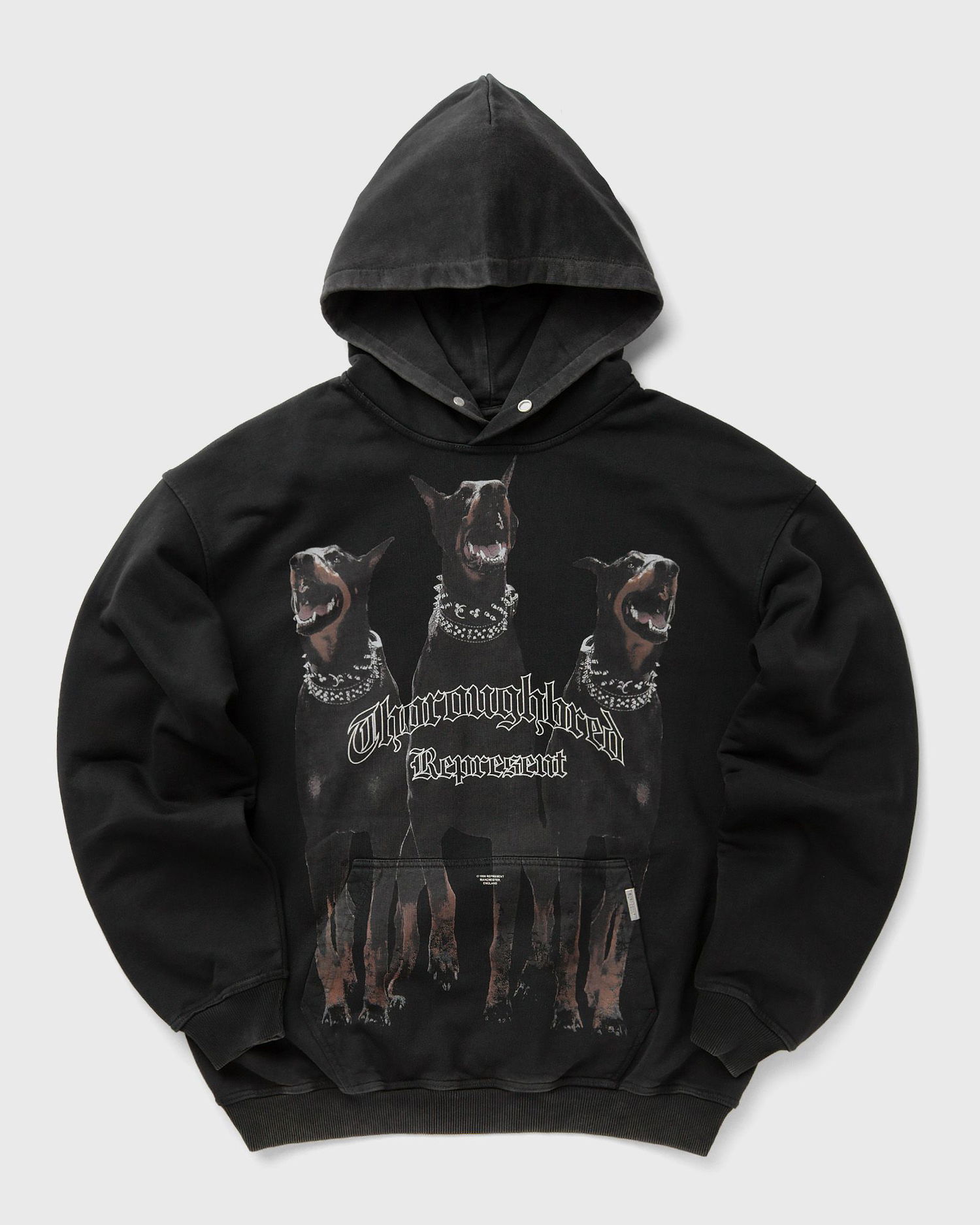 Sweatshirt Represent Clo Represent THOROUGHBRED HOODIE Sort | MLM41134-003, 0