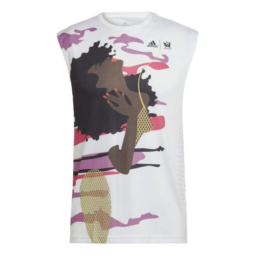 Tanktop adidas Originals Sleeveless Running Vest Hvid | HN9440