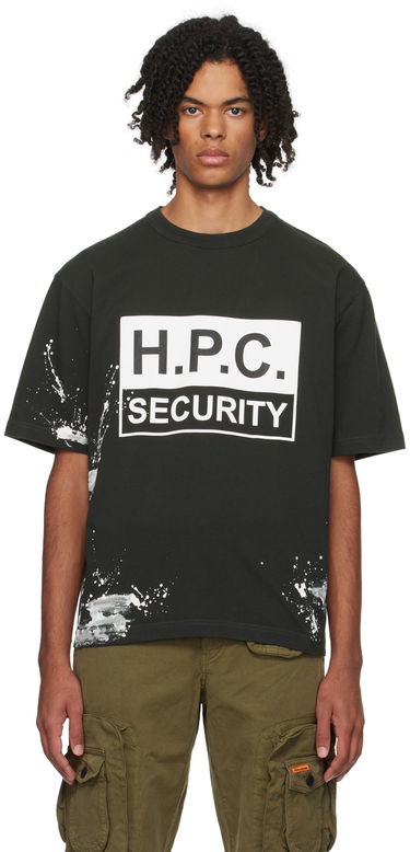 T-shirt HERON PRESTON 'H.P.C. Security' T-Shirt Sort | HMAA032F23JER0101001, 0