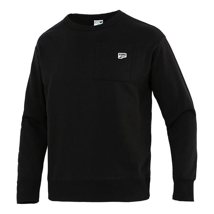 Sweater Puma Puma Pocket Label Knit Pullover Sort | 533036-01