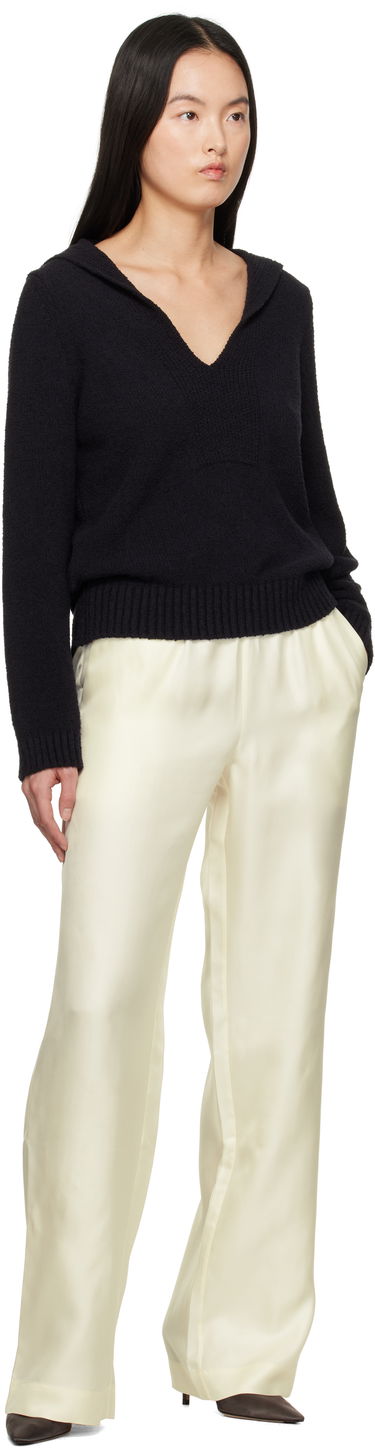 Bukser Loulou de Saison Loulou de Saison Alera Silk Straight-Leg Trousers Gul | ALERA, 3