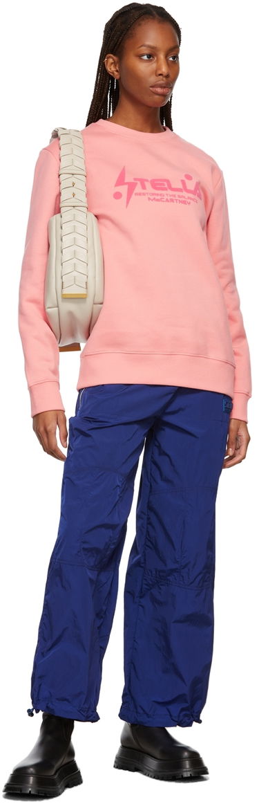 Sweatshirt Stella McCartney Logo Sweatshirt Lyserød | 601847SNP10, 3