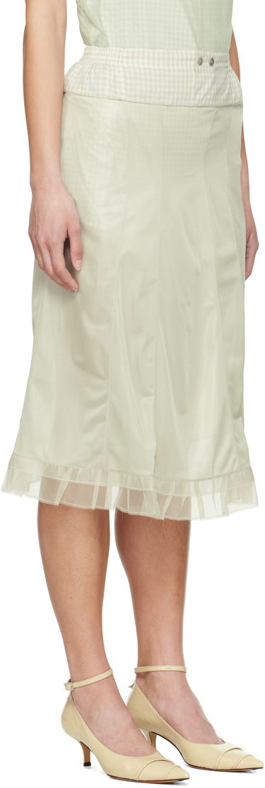Nederdel Maison Margiela Maison Margiela 'Anonymity Of The Lining' Midi Skirt Grøn | S51ME0030 MTJ022, 1